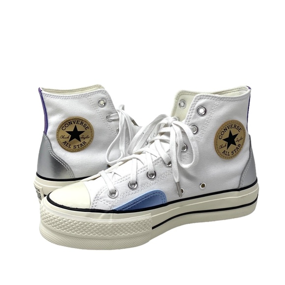 Converse Chuck Taylor Lift Platform High Canvas White Women's Size Shoes A09797C - Picture 5 of 8